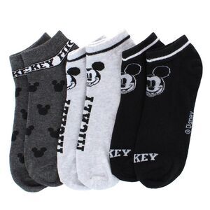 Textiel Trade Men's Disney Mickey Mouse Character Sneaker Socks (3 Pairs)